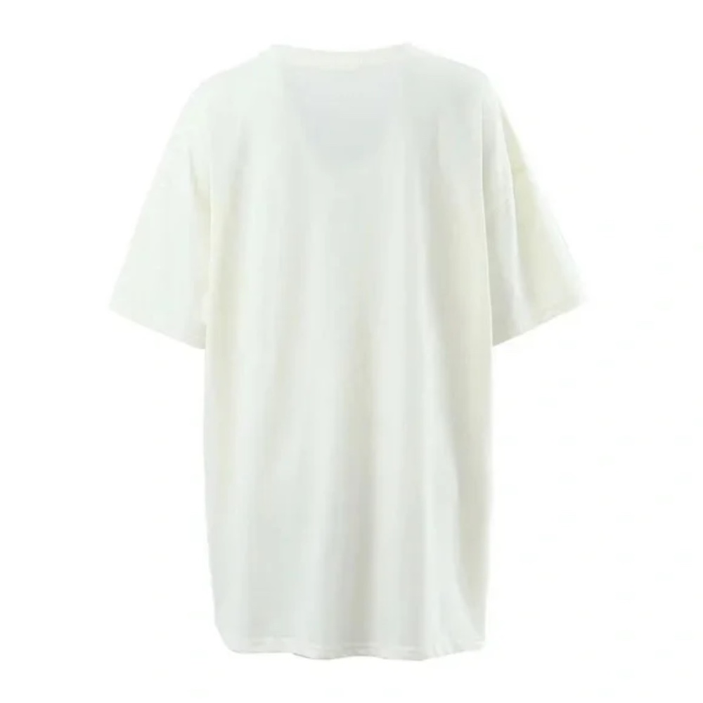 SOLD OUT Ivory The Beach Boys Tropical Beach Graphic Short Sleeve Oversized - Picture 4 of 4